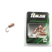 Мормышка "ЯМАН" шмель с отв.,цв.COPPER PLATED, вес 1,2 г (уп. 5 шт.)