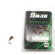 Мормышка "ЯМАН" уралка с отв.,цв.COPPER PLATED, d 3, вес 0,3 г (уп. 5 шт.)