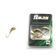 Мормышка "ЯМАН" Комар с отв., цв.GOLD PLATED, р.4, вес 0,5 г (уп. 5 шт.)
