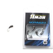 Мормышка вольф"ЯМАН"Уралка с отв, р.4, вес 1,01 цв.черн.никель(уп.5 шт.)