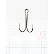 Крючок KOI "SHORT DOUBLE HOOK", размер 2/0 (INT), цвет BN, двойник (10 шт.)/20/