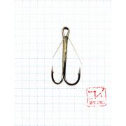 Крючок KOI "WEEDLESS DOUBLE HOOK", размер 1 (INT), цвет BN, двойник незацепляйка (5 шт.)/20/