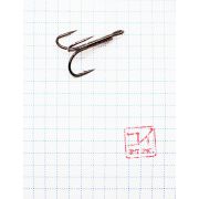 Крючок KOI "O'SHAUGHNESSY TREBLE", размер 2 (INT), цвет BN, тройник (10 шт.)/19/