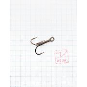 Крючок KOI "ROUND TREBLE", размер 4 (INT), цвет BN, тройник (10 шт.)/19/