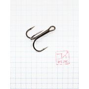 Крючок KOI "ROUND TREBLE", размер 1 (INT), цвет BN, тройник (5 шт.)/19/