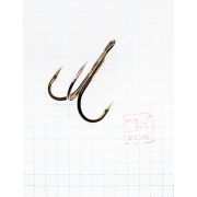 Крючок KOI "ROUND TREBLE", размер 2/0 (INT), цвет BN, тройник (5 шт.)/23/