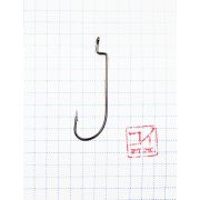 Крючок KOI "O'SHAUGHNESSY WORM ", размер 1/0 (INT), цвет BN, офсетный (10 шт.)/100/