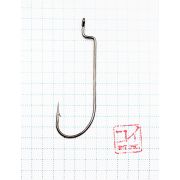 Крючок KOI "O'SHAUGHNESSY WORM ", размер 4/0 (INT), цвет BN, офсетный (10 шт.)/75/