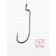 Крючок KOI "O'SHAUGHNESSY WORM ", размер 5/0 (INT), цвет BN, офсетный (10 шт.)/65/