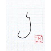 Крючок KOI "WIDE RANGE WORM", размер 1/0 (INT), цвет BN, офсетный (10 шт.)/90/