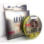Шнур плетеный "Shii Saido" Akari 4X, L-150 м, d-0,370 мм, test-18,12 кг, yellow/10/100/