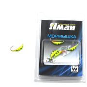 Мормышка вольф"ЯМАН"Супер банан с ушк, р.2,7 вес 0,70,цв.аргиана(уп.5 шт.)