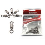 Вертлюг Namazu ROLLING RIBBED SWIVEL, латунь, цв. BN, р. 5, test-24 кг (уп.10 шт)/3000/1500/1000/200