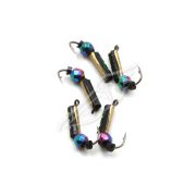 Мормышка вольф. безнасадочная "ЯМАН" Столбик №2, d-1.5 мм, L-8.3 мм, вес 0,50 гр., кристалл хамелеон