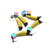 Мормышка вольф. безнасадочная "ЯМАН" Ручейник №3, d-1.5 мм, L-8.5 мм, вес 0,60 гр., кошачий глаз све