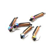 Мормышка вольф. безнасадочная "ЯМАН" Столбик №5, d-2 мм, L-9.5 мм, вес 0,83 гр., кошачий глаз сверле