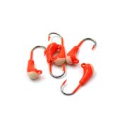 Мормышка "ЯМАН" уралка с ушком., цв.04, с фосф. пяткой, d 3, вес 0,3 г (уп.5 шт.)