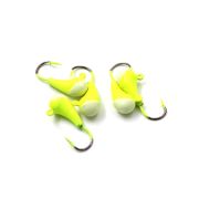 Мормышка "ЯМАН" уралка с ушком., цв.01, с фосф. пяткой, d 5, вес 1,0 г (уп.5 шт.)