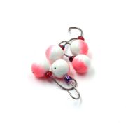 Мормышка литая ЯМАН "Дробинка Бол.", вес 1 гр., кр. Kumho №23, цв. фц. красный с/накопит. (уп. 5 шт.