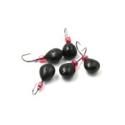 Мормышка литая ЯМАН "Клопик", вес 0,8 гр., кр. Kumho №32, цв. черный (уп. 5 шт.)