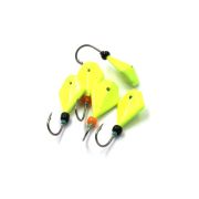 Мормышка литая ЯМАН "Кобра", вес 0,8 гр., кр. Kumho №65, цв. фц. желтый (уп. 5 шт.)