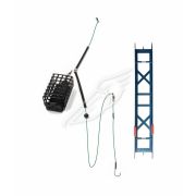 Оснастка фидерная Яман «Лещ», кормушка 40 г, плетеный шнур 0,15 мм, крючок №8 Chinu Ring, на мотовил