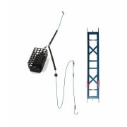 Оснастка фидерная Яман «Лещ», кормушка 80 г, плетеный шнур 0,15 мм, крючок №10 Chinu Ring, на мотови