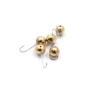 Мормышка вольф"ЯМАН"Шар с отв, р.6, вес 1,90 цв.золото(уп.5 шт.)