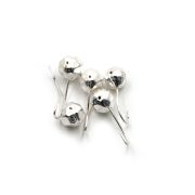 Мормышка "ЯМАН" шар с отв.,цв.SILVER PLATED, d 5, гран., вес 0,7 г (уп. 5 шт.)