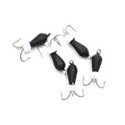 Мормышка вольф. безнасадочная "ЯМАН" Черт с петлей (короткий), d-4 мм, вес 1,1 г, бисер, цв. флуор.