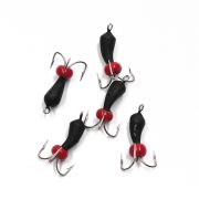 Мормышка вольф. безнасадочная "ЯМАН" Черт с петлей (длинный), d-3 мм, вес 0,9 г, бисер, цв. флуор. ж