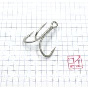 Крючок KOI "6066", размер 2/0 (INT), цвет MT, тройник (10 шт.)/320/200/