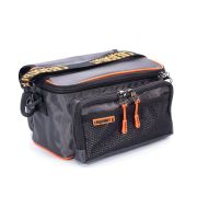 Сумка рыболовная "СЛЕДОПЫТ" Sling Lure Bag M, 26х14х22 см, цв. серый + 3 коробки Luno 18/4/