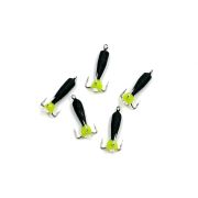 Мормышка вольф. безнасадочная "ЯМАН" Капля с отв. с коронкой из никеля, d-4 мм, вес 1,1 г, подвеска