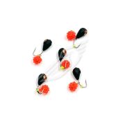 Мормышка вольф. безнасадочная "ЯМАН" Капля с отв. с медной коронкой, d-4 мм, вес 1,1 г, подвеска икр