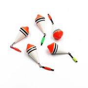 Поплавок зимний ЯМАН "Юла" одинарный, бальса, 1,0 г, цв. в ассорт. (уп. 5 шт.)