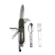 Мультитул "СЛЕДОПЫТ", 7 предметов c ложкой, вилкой, в чехле, в коробке/120/