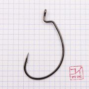 Крючок KOI "HARD GAME OFFSET", размер 8/0 (INT), цвет BN, офсетный (5 шт.)/130/