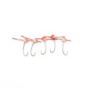 Мормышка полимерная ЯМАН "Шар" крас. шап. с отверстием, d-4 мм, кр. №14, цв. фосфор-красн. (уп. 5 шт