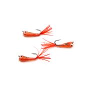 Мормышка полимерная ЯМАН "Шар" с отверстием, d-4 мм, кр. №14, цв. фосфор-оранж. (уп. 5 шт.)