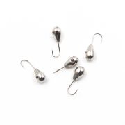 Мормышка вольф"ЯМАН"Капля с отв, р.3, вес 0,30, цв.никель(уп.5 шт.)