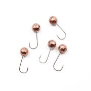 Мормышка вольф"ЯМАН"Шар граненый с отв, р.6, вес 1,90 цв.медь(уп.5 шт.)