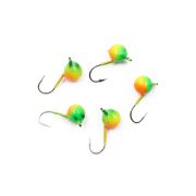 Мормышка вольф"ЯМАН"Шар с ушк, р.5,вес 1,20 цв.окунь(уп.5 шт.)