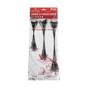 Набор поводков стальных NAMAZU Leader 1х7 Nylon Coated Black, L-15/20/25 см, test- 11 кг (по 20 шт.)