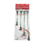 Набор поводков стальных NAMAZU Leader 1х7 Nylon Coated Green, L-15/20/25/30 см, test- 23 кг (по 10 ш