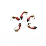 Мормышка вольф. безнасадочная "ЯМАН" Лесотка №2, d-2,5 мм, L-8 мм, вес 0,35 г, фц. желтый шар, цв. к