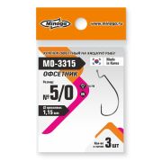 Крючок Minoga MO-3315 Офсетник №5/0 (3 шт)